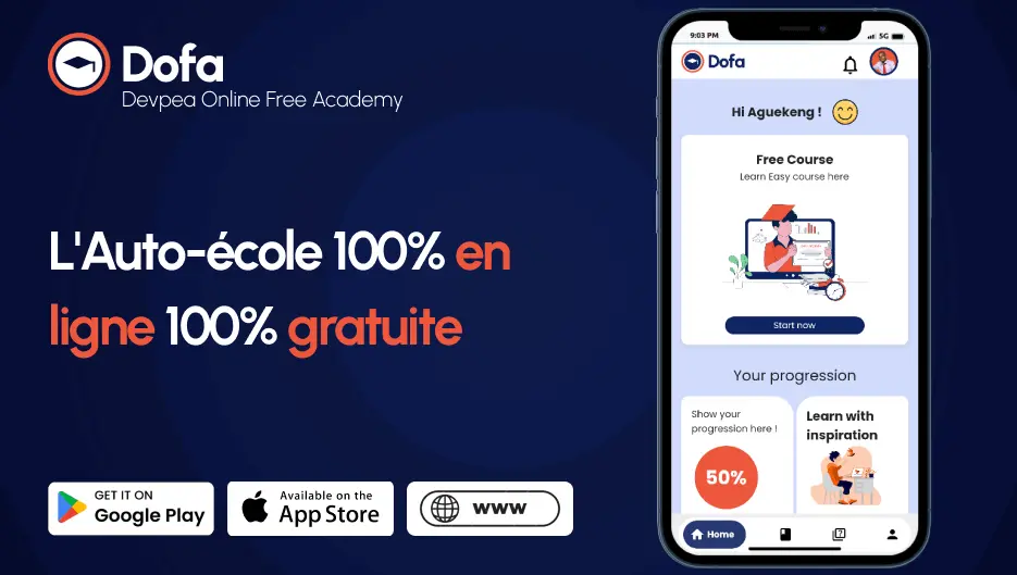Dofa app aperçu