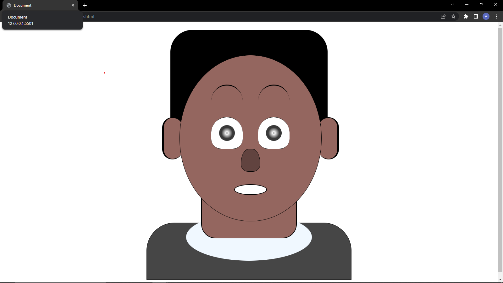 drawing face with CSS preview